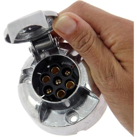 Perform Tools 553903 7-napainen naarasmetallinen vetokoukun pistoke