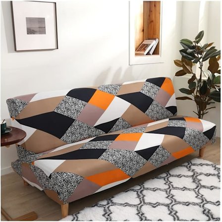 Elastiskt Clic Clac-överdrag för 3-sits soffa, Vardagsrum med blommigt tryck