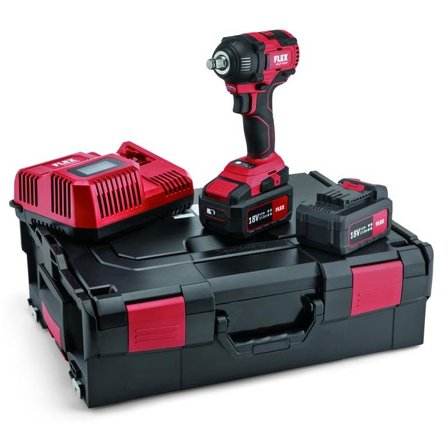 Flex ½" IW 18.0-EC Muttertrekker med batteri og lader, Maskiner