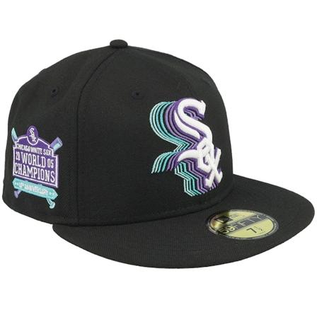 New Era - MLB Schwarz fitted Cap - Chicago White Sox Ecology 59FIFTY 10 Anniversary Black Fitted @ Hatstore