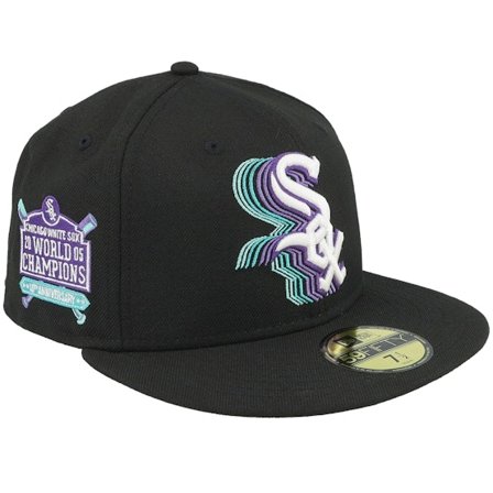 New Era - MLB Black fitted Czapka Z Daszkiem - Chicago White Sox Ecology 59FIFTY 10 Anniversary Black Fitted @ Hatstore