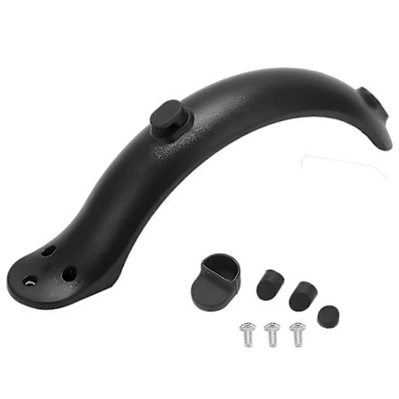Sort Bagskærm Mudguard med Krog og Skruer til Xiaomi Mijia M365 El-løbehjul