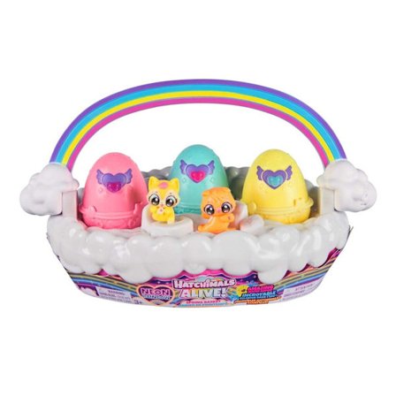 Hatchimals Alive Neon Rainbow Basket