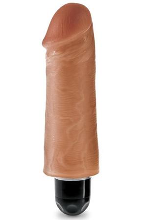 Pipedream King Cock Vibrating Stiffy Tan 13 cm Dildo med vibrator - Blushme.se