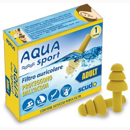 Earplug Scudo Aqua Sport Adulti 1 Paio
