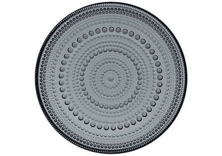 IITTALA TALLERKEN MØRK GRÅ KASTEHELMI 17CM