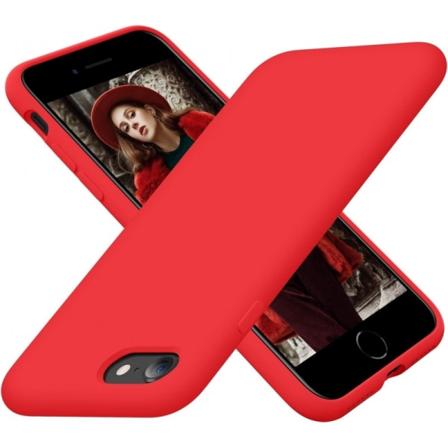 Gummibelagt støtsikker deksel iPhone 7 / 8 / SE2 / SE3 - RØD