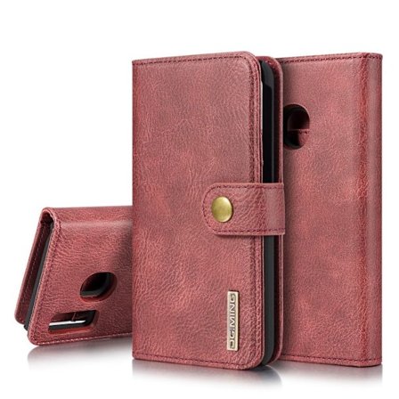 DG.MING Samsung Galaxy A40 2-i-1 Wallet Etui - Rød