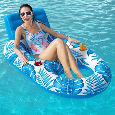 Puhallettava uima-allaspatja aikuisille, puhallettava uima-allaspatja, 230x150cm, puhallettavat kellukkeet ja patjat, suuri puhallettava kelluke, 