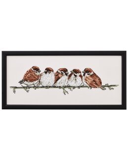 Stickpackung Bild Vögel