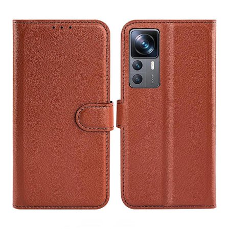 Xiaomi 12T/Xiaomi 12T Pro Plånboksfodral med Stativ - Brun