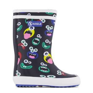 Kids - Aigle Navy Lolly Pop Monster Rain Boots 27 EU - Boots - 27 EU - Black
