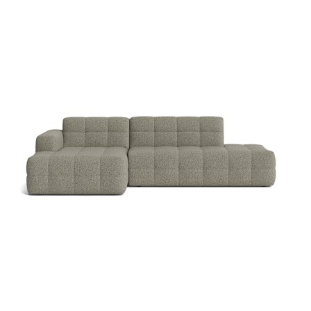 Paris chaiselong sofa, venstrevendt, Puente Grøn - 282x162x77cm - Åben endechaiselong, komfortabel hjørnesofa med stilfuldt design