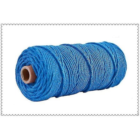 3mm Bomullssnor Fargerik Snor Tau Vridt Håndverk Makrame Garn