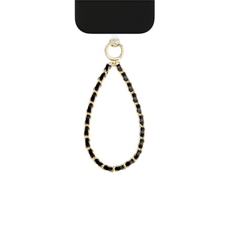 Phone Wristlet Strap Noir Gold