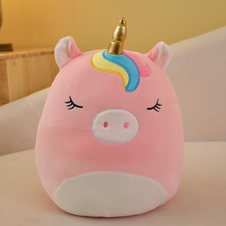 20 cm Squishmallows Børn Plysdyr Blå Grøn Pink Ko Bløde Plysdyr DB 20Cm Unicon