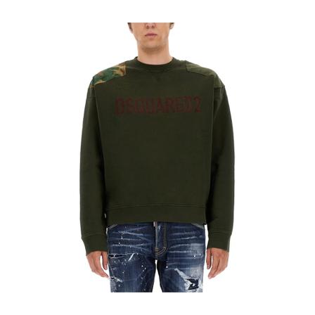 Dsquared2, Sweatshirts Zielony, Mężczyzna, Rozmiar: M