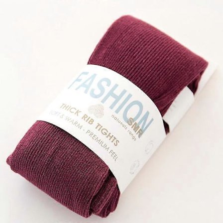 [LLC] Tykke varme stribede dame tights efterår vinter strømpebukser bomuld strikkede strømper multi farver Collant