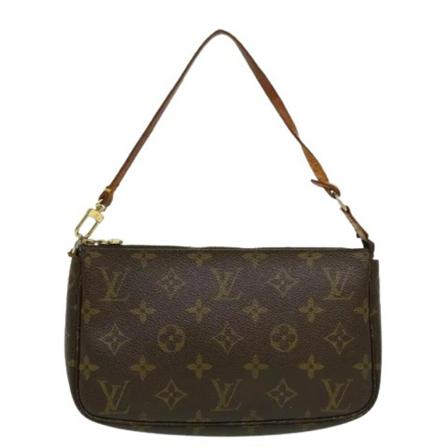 Louis Vuitton Vintage, Pre-owned Canvas pouches Bruin, Dames, Maat:ONE Size,leer