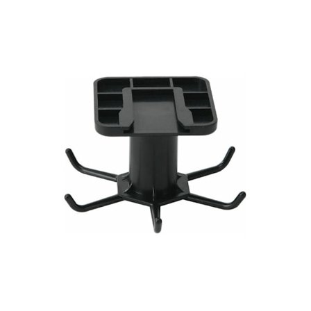 360° roterbart köksredskapshållarset med 1 st, köksredskapshållare med krokar, förvaringsorganisatör utan borrning, för kök/badrum/garderob (svart)