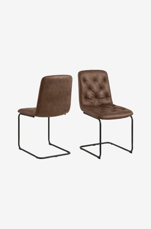 NORDFORM - Kira spisebordsstol 2-pak - Brun - Stole - Fra Homeroom