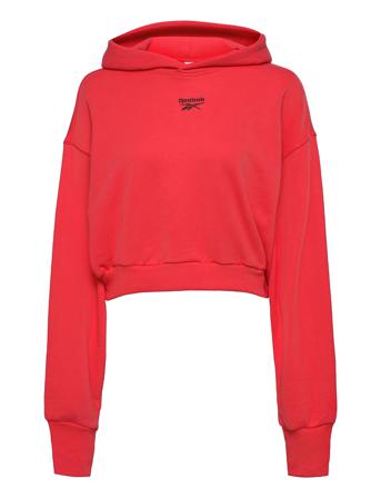Cl Pf Cropped Ft Hoodie Red Reebok Classics