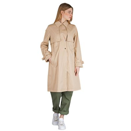 Woolrich, Beige Trench Coat Havice Beige, Dames, Maat:S,Katoen