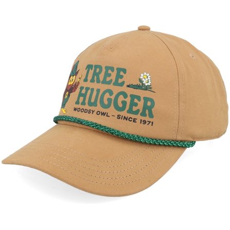 American Needle - Beige adjustable Cap - Woodsy Owl Canvas Cappy Wheat A-Frame Adjustable @ Hatstore