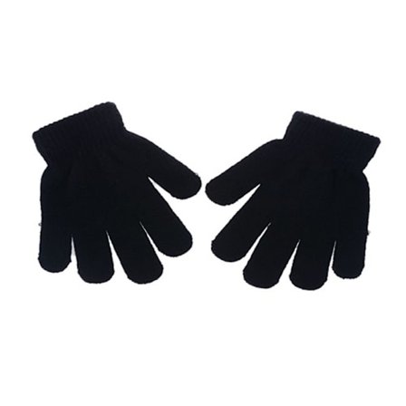 Fingervotter for barn - Svart