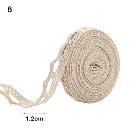 Spetskant i bomull Virkat spetsband 8 8 8