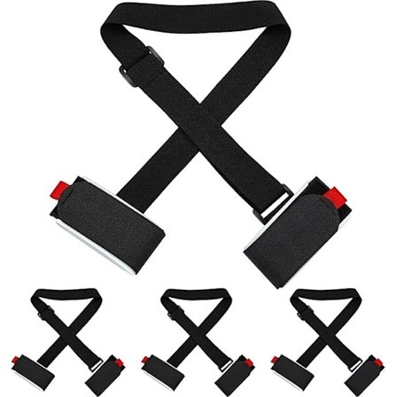 (Specialtilbud) 4-pak Ski Stropper / Ski Holdere – Bærestrop til Ski