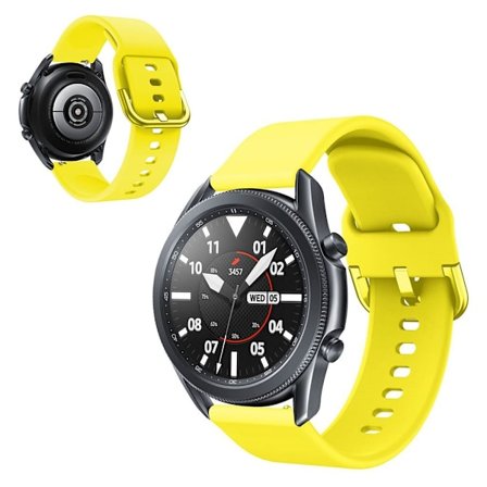 Samsung Galaxy Watch 3 (45mm) simple silikon klockarmband - gul