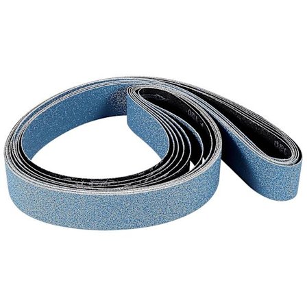 6 stk. 2 X 72 tommer 120 Korning Zirkonia Slipebånd Metallsliping Polering-dt