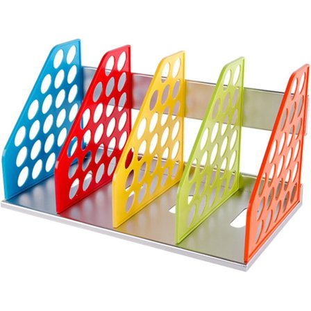 Tee-se-itse-kirjahylly, 4 osaa, värikäs, tukeva muovinen kirjahylly, tuet, hylly, työpöydän säilytysosat, tiedostojen säilytys, kirjannostin, 