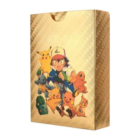 Cartoon Anime Gold File Trading Card Set för barn Brädspel och samlarobjekt Guld Guld Gold