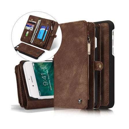 Caseme Split Läderfodral till iPhone 7 Plus / 8 Plus - Brun