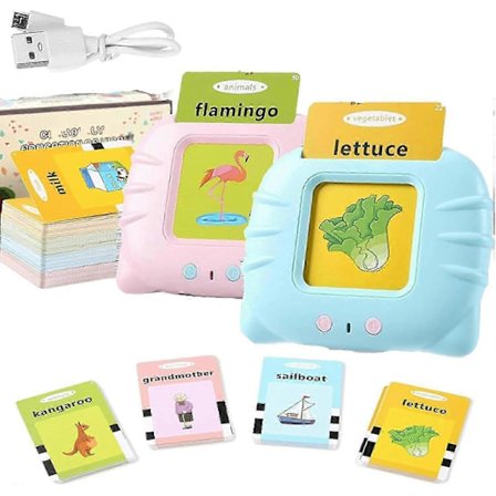 Tospråklig Kompis - Spansk og engelsk snakkende flashkort, Spanske og engelske snakkende flashkort for småbarn, 112 stk. snakkende flashkort for (FMY)