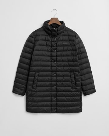 GANT Damen Leichter Daunenmantel (S) Schwarz
