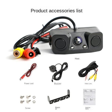 Bil Ryggekamera Radar Detektor Parkeringsmonitor Video