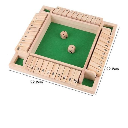 Shut The-Box Spel Roligt Förbättra Matematiska Färdigheter Spel Leksak för Familjesammankomst(h)