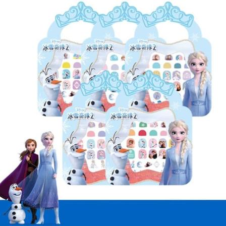 Neglestickers - Disney-prinsesser håndverk sminke - Frost elsa flerfarget