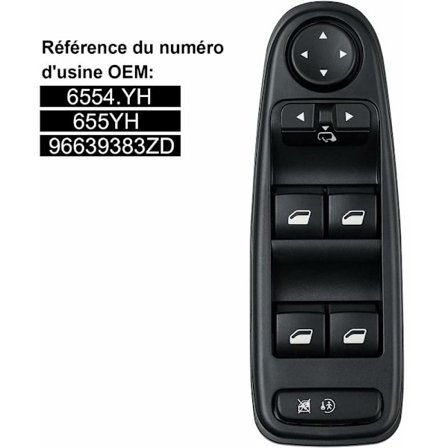 Vindueskontakt C4 Picasso 6554.YH Vindueskontaktknap til Citroen C4 Grand Picasso..DEBUNS
