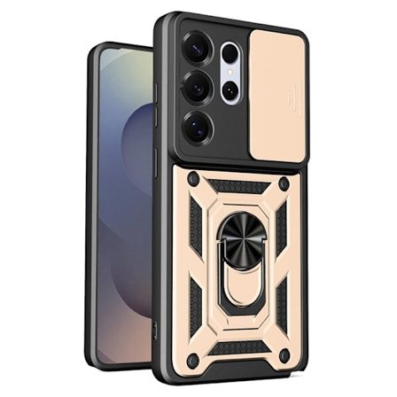 Mobilskal till Samsung Galaxy S26 Ultra Plast Kickstand - Guld