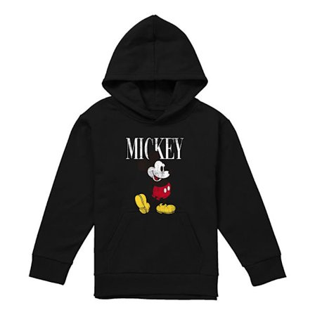 Mickey Mouse Barn/Barn 90-tals Klassisk Hoodie 5-6 År Svart
