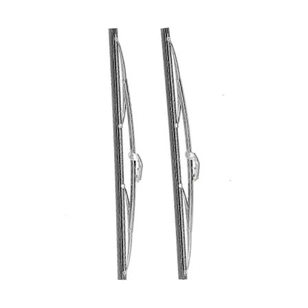 12 tum/30,48 cm Vindrutetorkarblad Fram i Rostfritt Stål Polerat Silver Universal för Bil