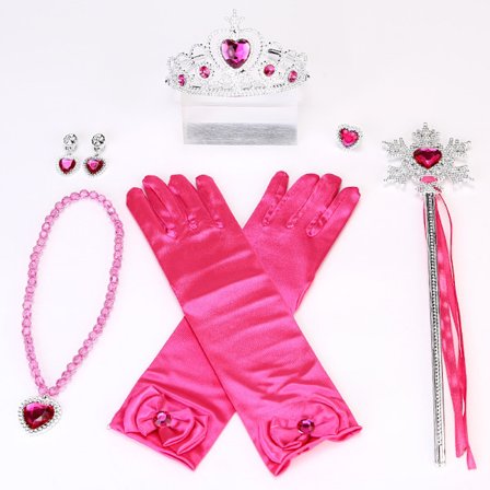 Princess Dress Up Accessoarer Princess Queen Wand och Tiara Crown Dress Up Accessoarer Girl Present Set
