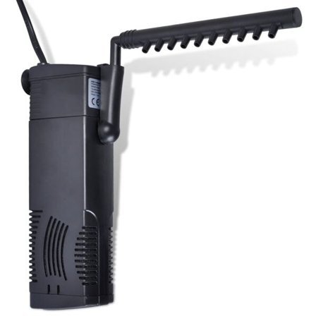 vidaXL Filterpump för akvarier 600L/tim. aktivt kol