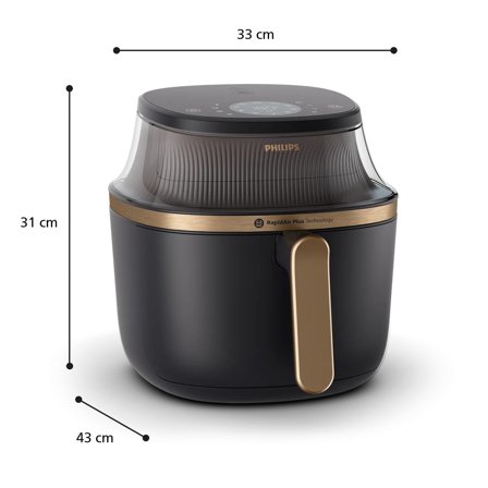 Philips Airfryer 3000 series 6.2L Gjør mer enn bare å steke - 16 funksjoner for alt fra rask baking til slowcook