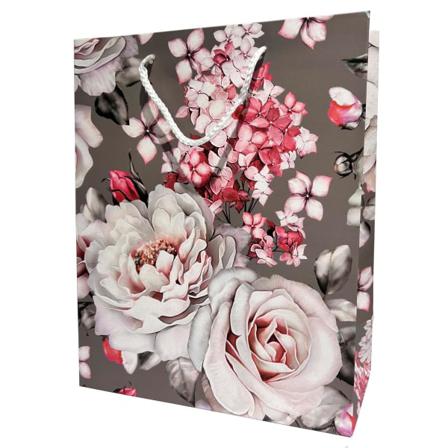 Presentpåse Blommor 3-pack 32x26x12 Cm Multifärg