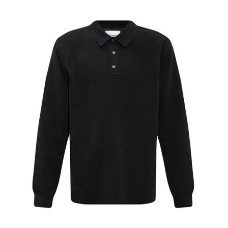 Norse Projects ‘Ruben’ long-sleeved polo shirt Sort, Herre